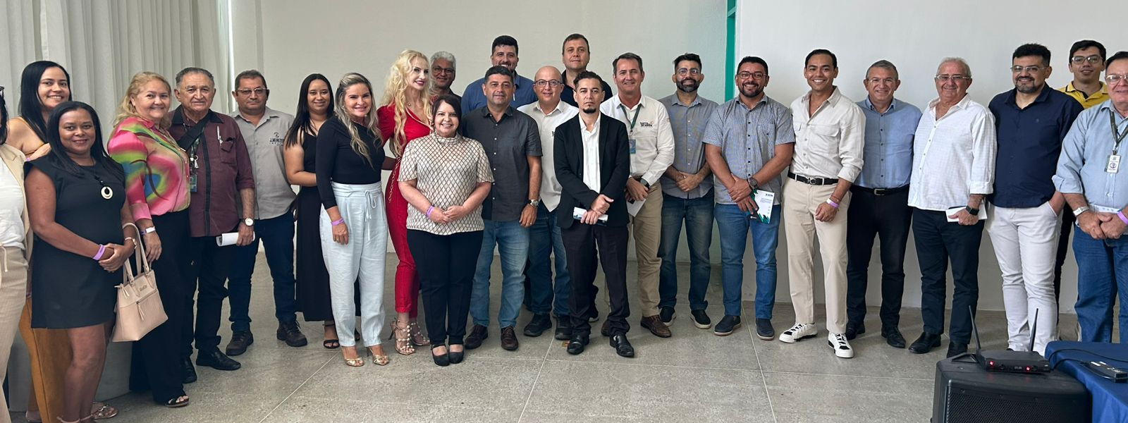 Empreendedores no evento